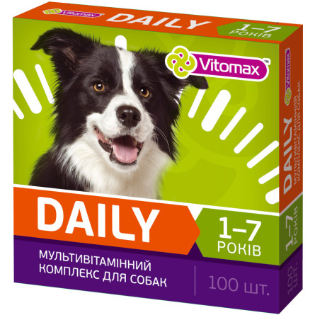 Мультивитаминный комплекс Daily для собак таблетки 100 шт (DAY202) slide 1
