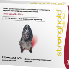 Краплі Zoetis Стронгхолд 12% для собак 10-20 кг 1 мл х 3 піпетки (10008310/2300000013078) mini slide 1