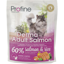 Сухий корм для довгошерстих котів Profine Cat Derma з лососем і рисом 300 г mini slide 1