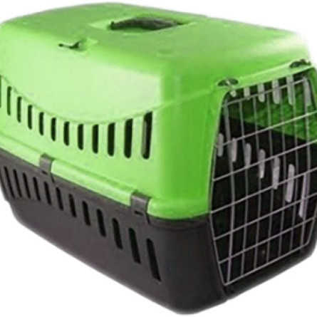 Контейнер-переноска для собак и кошек MP Bergamo Gipsy 58х38х38 см до 12 кг Green