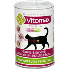 Вітамінно-мінеральний комплекс Vitomax Для зубів і кісток котів з кальцієм і фосфором таблетки 300 шт. (200084) mini slide 1