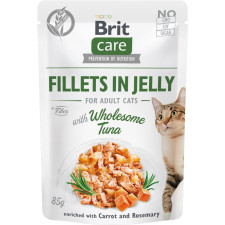 Влажный корм для кошек Brit Care Cat pouch тунец в желе 85 г mini slide 1