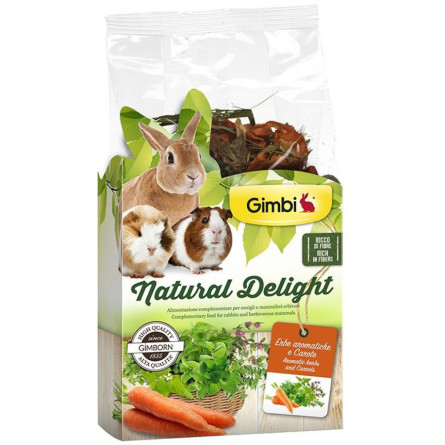 Травяной микс Gimbi Natural Delight 100 г Травы и морковь