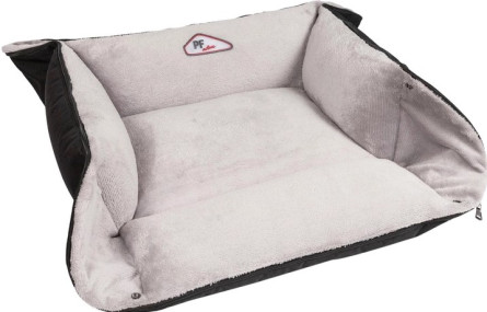 Лежак для собак і кішок Pet Fashion "SIMON" 1 (52 х 42 х 18 см) Чорно-сірий