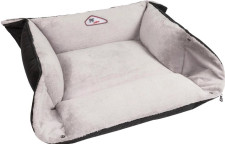 Лежак для собак і кішок Pet Fashion "SIMON" 1 (52 х 42 х 18 см) Чорно-сірий mini slide 1