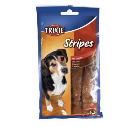 Ласощі для собак Trixie 31772 Stripes з ягнятком 10 шт 100 г