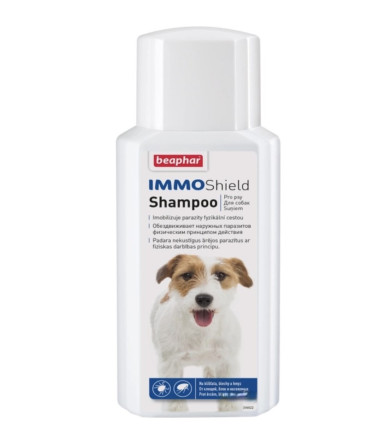 Шампунь Beaphar Immo Shield Shampoo for Dogs від бліх, кліщів і комарів для собак 200 мл (14179)