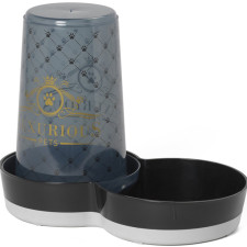 Автоматична годівниця-поїлка для собак Moderna Tasty Jumbo Luxurious Pets 2в1 15х27х21 см 1.5 л Чорний mini slide 1