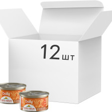 Упаковка вологого корму для котів Almo Nature Daily Menu Cat Шматочки індичка та качка 12 шт. по 85 г mini slide 1