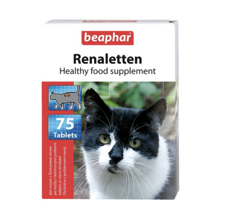 Вітаміни Beaphar Renaletten для кішок із захворюваннями нирок 75 таблеток (10660)