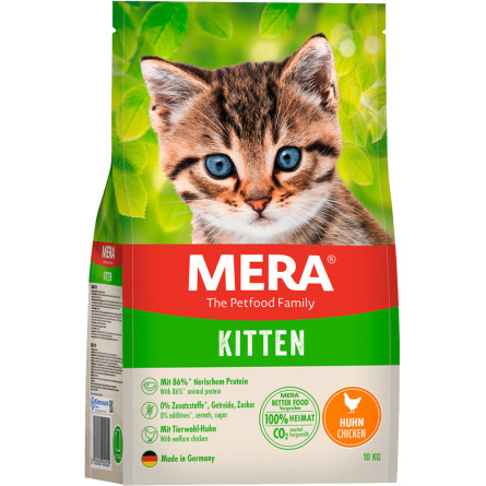 Сухой корм для котят Mera Cats Kitten Сhicken (Huhn) с курицей 10 кг