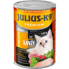 Консерва суперпреміум для котів Julius-K9 курка та індичка 415 г mini slide 1