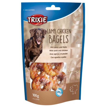 Ласощі для собак Trixie 31707 Premio Lamb Chicken Bagles кільця ягня/курка 100 г