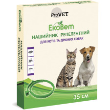 Репелентний нашийник від бліх та кліщів ProVET ЕкоВет для котів та дрібних порід собак, 35 см mini slide 1