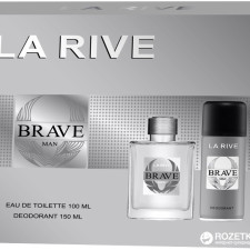 Набір для чоловіків La Rive Brave Man туалетна вода 100 мл + дезодорант 150 мл mini slide 1