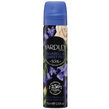 Парфумований дезодорант для жінок Yardley Bluebell Sweet Pea Deodorising Body Spray 75 мл mini slide 1