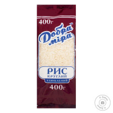 Рис Добра Міра Улюблений круглозернистий 400г mini slide 1