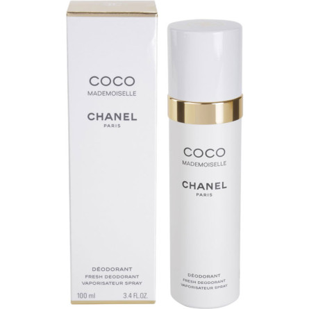 Парфумований дезодорант для жінок Chanel Coco Mademoiselle з квітково-апельсиновим ароматом 100 мл