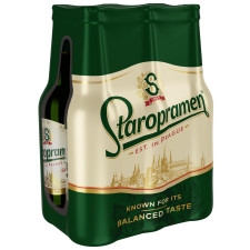 Пиво Staropramen світле 6*0,5л скло mini slide 1