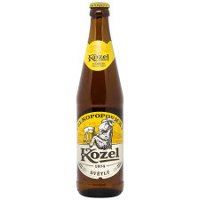 Пиво Velkopopovicky Kozel світле фільтроване пастеризоване 4% 0,45л mini slide 1