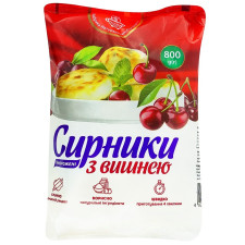 Сирники Фабрика натуральних продуктів з вишнею заморожені 800г mini slide 1