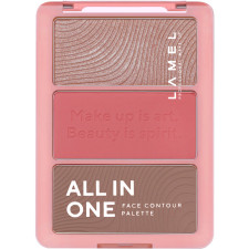 Набір пудр для контурування обличчя Lamel All in One Face Contour тон 401 11 г mini slide 1