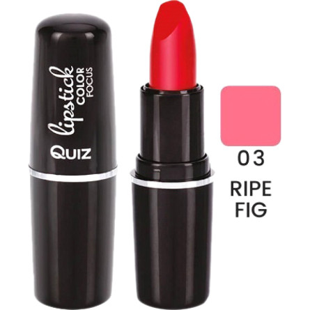 Помада Quiz Color Focus moisturizing lipstick Зволожувальна 03 Ripe Fig 4.2 г