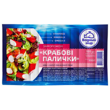 Палички крабові Водный Мир заморожені 100г mini slide 1