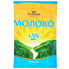 Молоко ГаличанськЕ пастеризоване 1,5% 900г mini slide 1