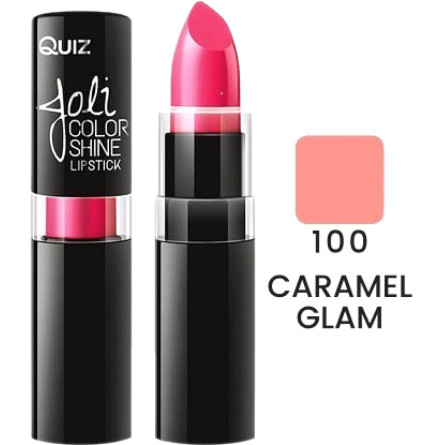 Помада Quiz Joli Color Shine long lasting lipstick 100 Caramel Glam 4.2 г slide 1
