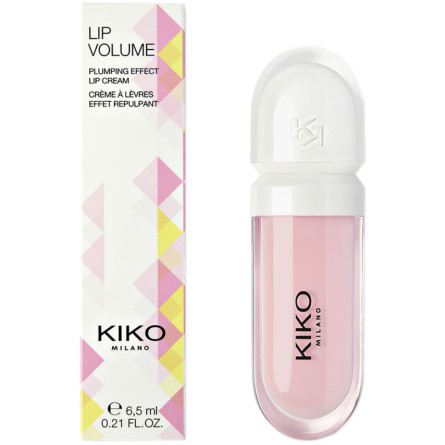 Крем для губ с эффектом объема Kiko Milano Lip Volume розовый 01 6 мл