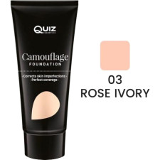 Тональний крем Quiz Camouflage foundation Маскувальний 03 rose ivory 30 мл mini slide 1