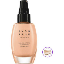 Матувальний тональний крем Avon Спокійне сяйво Nude Натуральний із заспокійливим ефектом 30 мл (67010) mini slide 1