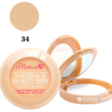 Компактна пудра Ninelle 8 г 34-Natural & Beauty Skin mini slide 1