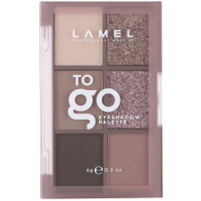 Набір тіней для повік Lamel To Go Eyeshadow Palette № 401 6 г mini slide 1