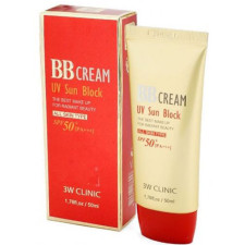 ВВ крем для обличчя 3W Clinic UV Sun Block SPF 50+ 50 мл mini slide 1