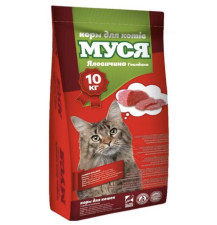 Сухой корм для котов Муся со вкусом говядины 10 кг 18322 mini slide 1