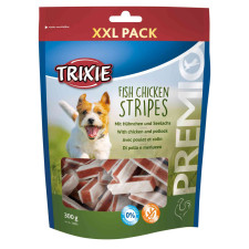 Ласощі для собак Trixie 31803 Premio Chicken and Pollock Stripes XXL палички курка / лосось 300 г mini slide 1