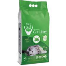 Наполнитель для кошачьего туалета Van Cat Super Premium Quality Aloe Vera Бентонитовый комкующий 5 кг (8699245857344/8699245856330) mini slide 1