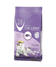 Наповнювач для котячого туалету Van Cat Super Premium Quality Lavender Бентонітовий грудкувальний 5 кг (6 л) mini slide 1