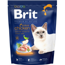 Сухий корм для кішок, що мешкають у приміщенні Brit Premium by Nature Cat Indoor з куркою 300 г mini slide 1