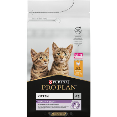 Сухой корм Purina Pro Plan Kitten <1 Healthy Start для котят с курицей 1.5 кг