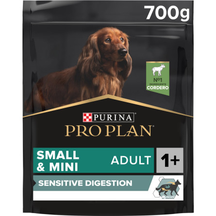 Сухой корм PRO PLAN Small&Mini Adult 1+ Sensitive Digestion для взрослых собак мелких пород с чувствительным пищеварением, с ягненком 700 г