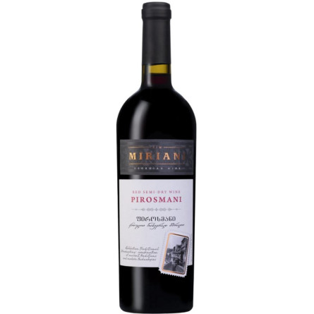 Вино Miriani Пиросмани красное полусухое 0.75 л 12%