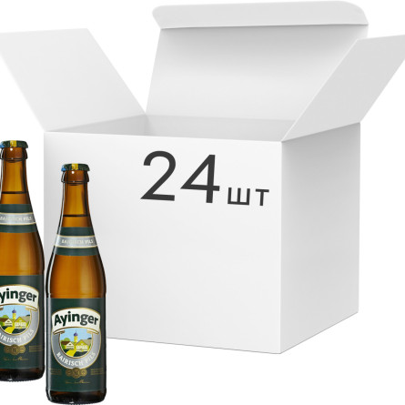 Упаковка пива Ayinger Bairisch Pils светлое фильтрованное 5.3% 0.33 л 24 шт