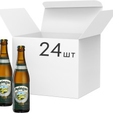 Упаковка пива Ayinger Bairisch Pils светлое фильтрованное 5.3% 0.33 л 24 шт mini slide 1