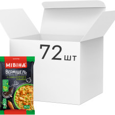 Упаковка вермишели Мивина со вкусом куриного бульона с овощами и зеленью Неострая 59.2 г х 72 шт mini slide 1