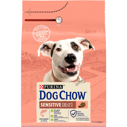 Сухой корм для собак с чувствительным пищеварением Dog Chow Sensitive с лососем 2.5 кг slide 1