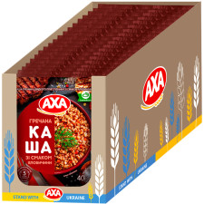 Упаковка каші швидкого приготування АХА Гречана зі смаком яловичини 40 г х 22 шт mini slide 1