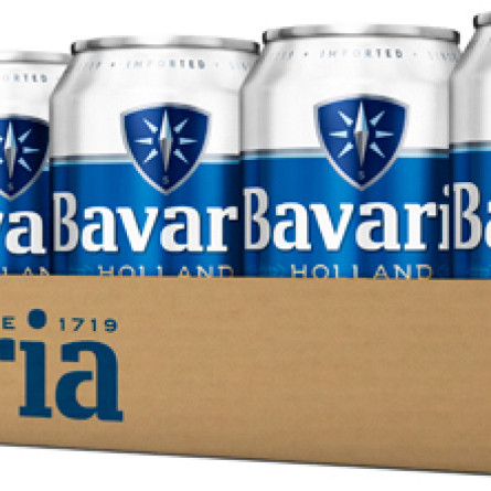Упаковка пива Bavaria Premium світле фільтроване 5% 0.33 л x 24 шт.